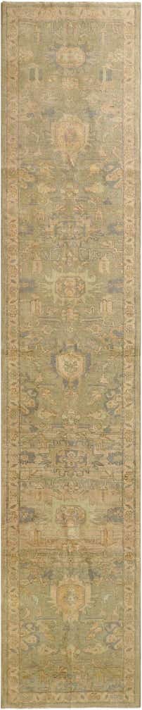 2' 10 x 14' 9 Hand Knotted Oushak Wool Runner Rug