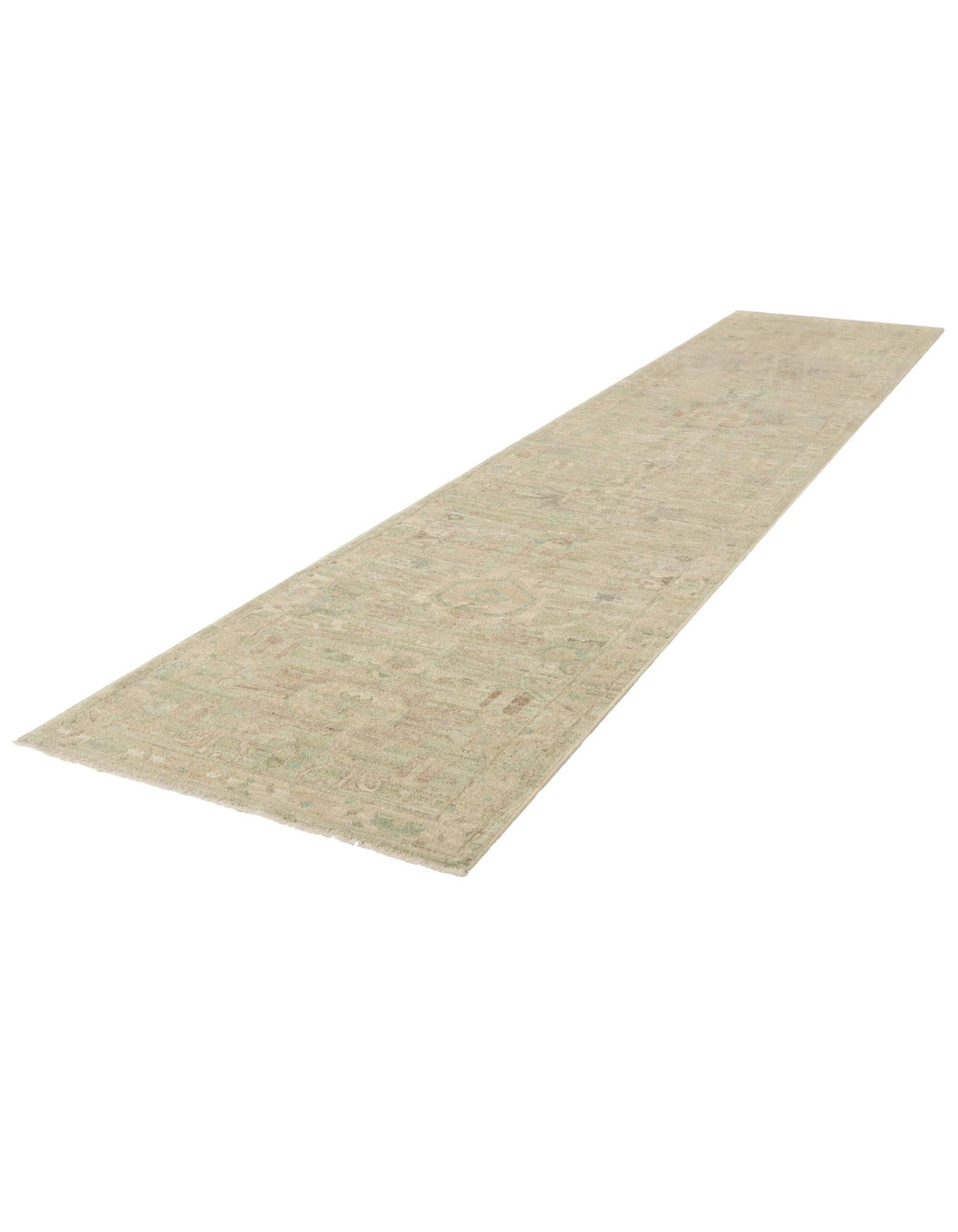 2' 9 x 13' 8 Hand Knotted Oushak Wool Runner Rug