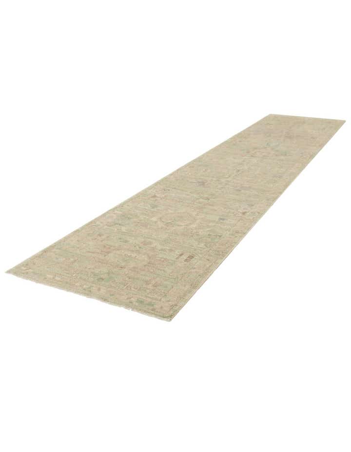 2' 9 x 13' 8 Hand Knotted Oushak Wool Runner Rug