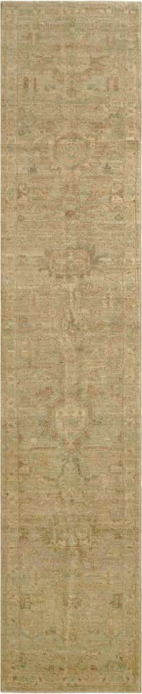 2' 9 x 13' 8 Hand Knotted Oushak Wool Runner Rug