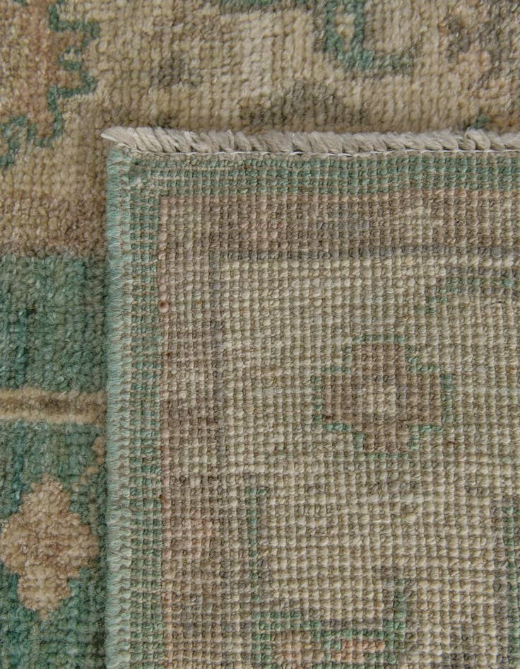 Detail image of 2' 9 x 9' 5  Hand Knotted Oushak Wool Runner Rug