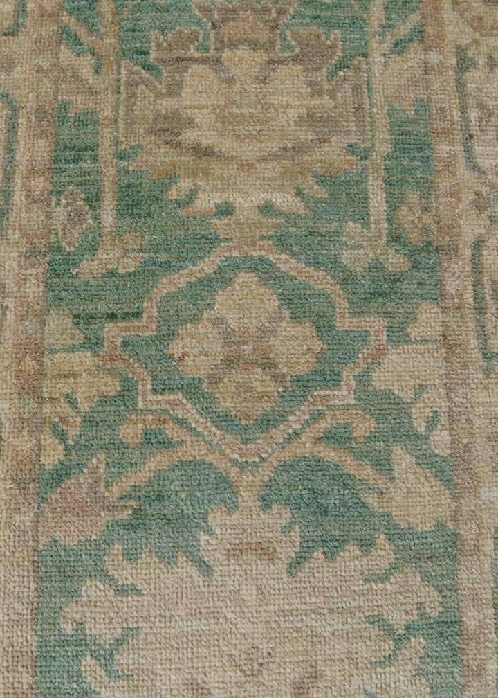 2' 9 x 9' 5 Hand Knotted Oushak Wool Runner Rug