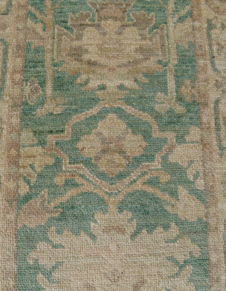 Detail image of 2' 9 x 9' 5  Hand Knotted Oushak Wool Runner Rug