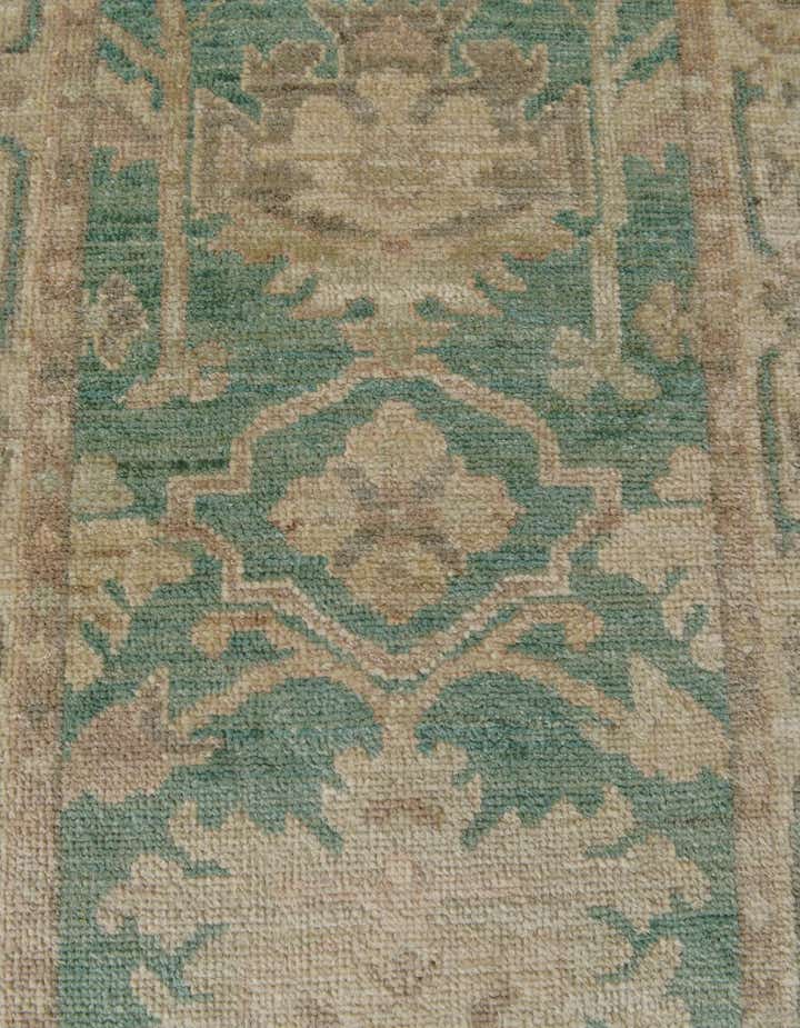 2' 9 x 9' 5 Hand Knotted Oushak Wool Runner Rug