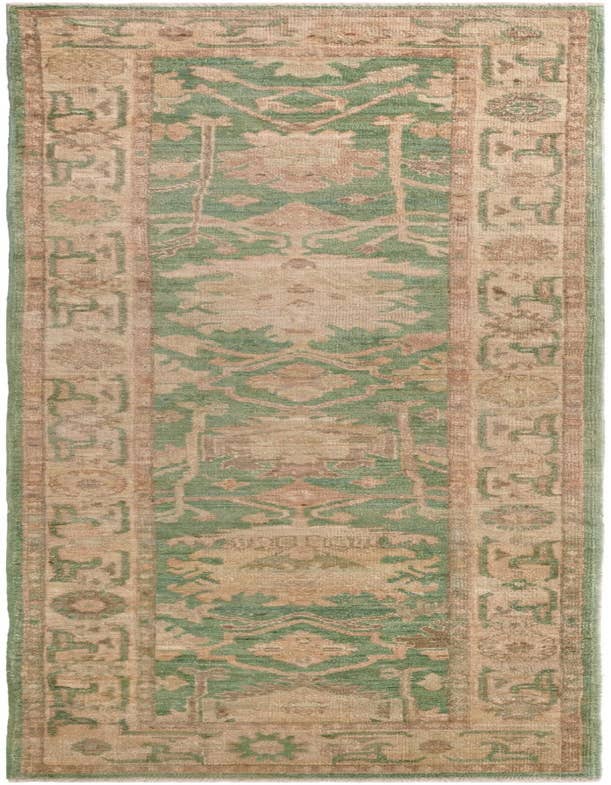 Detail image of 2' 9 x 9' 5 Hand Knotted Oushak Wool Runner Rug