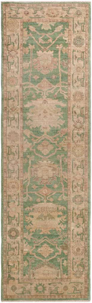 2' 9 x 9' 5 Hand Knotted Oushak Wool Runner Rug