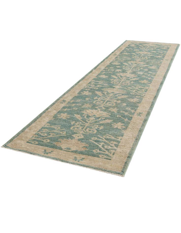 Detail image of 2' 11 x 11' 7 Hand Knotted Oushak Wool Runner Rug