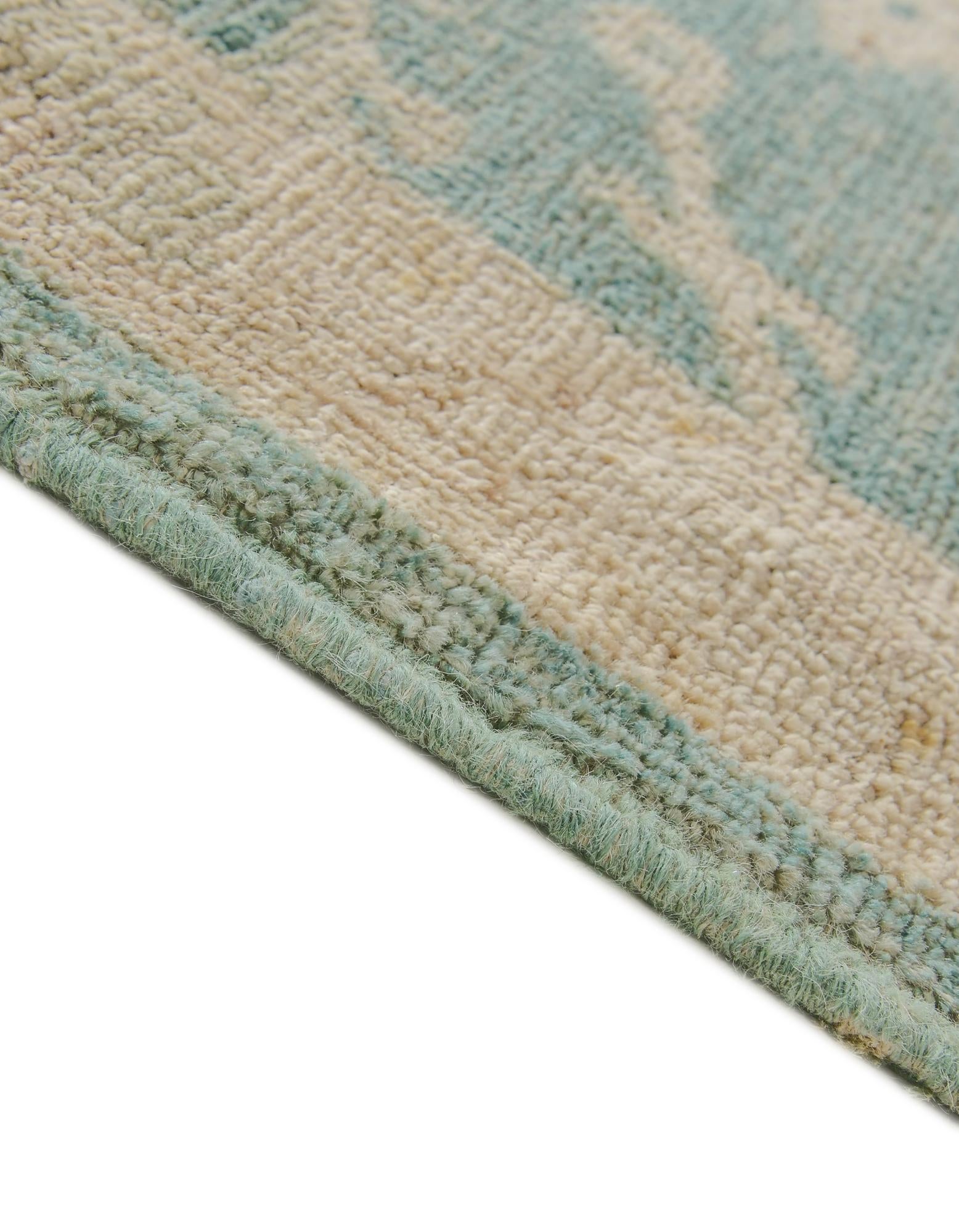 2' 11 x 11' 7 Hand Knotted Oushak Wool Runner Rug