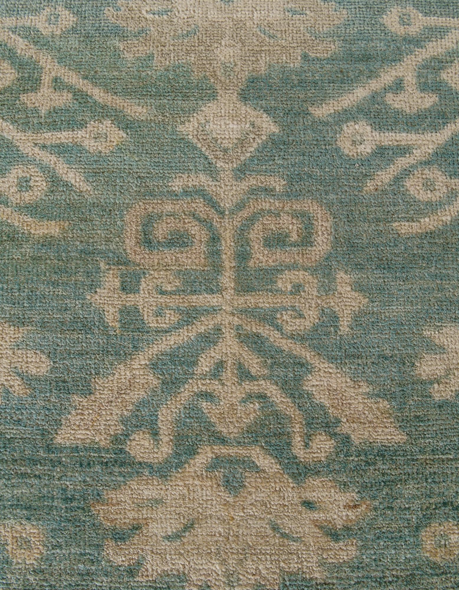 2' 11 x 11' 7 Hand Knotted Oushak Wool Runner Rug