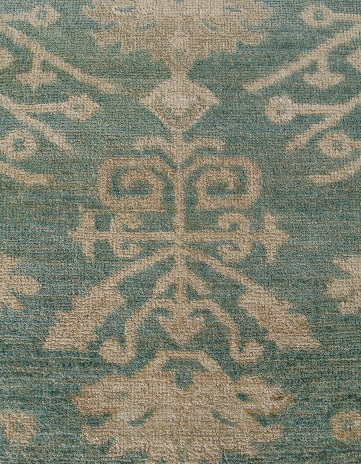 Detail image of 2' 11 x 11' 7  Hand Knotted Oushak Wool Runner Rug
