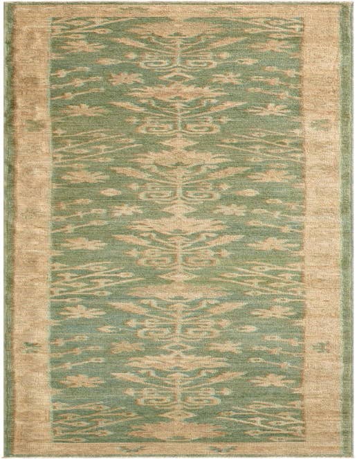 Detail image of 2' 11 x 11' 7 Hand Knotted Oushak Wool Runner Rug
