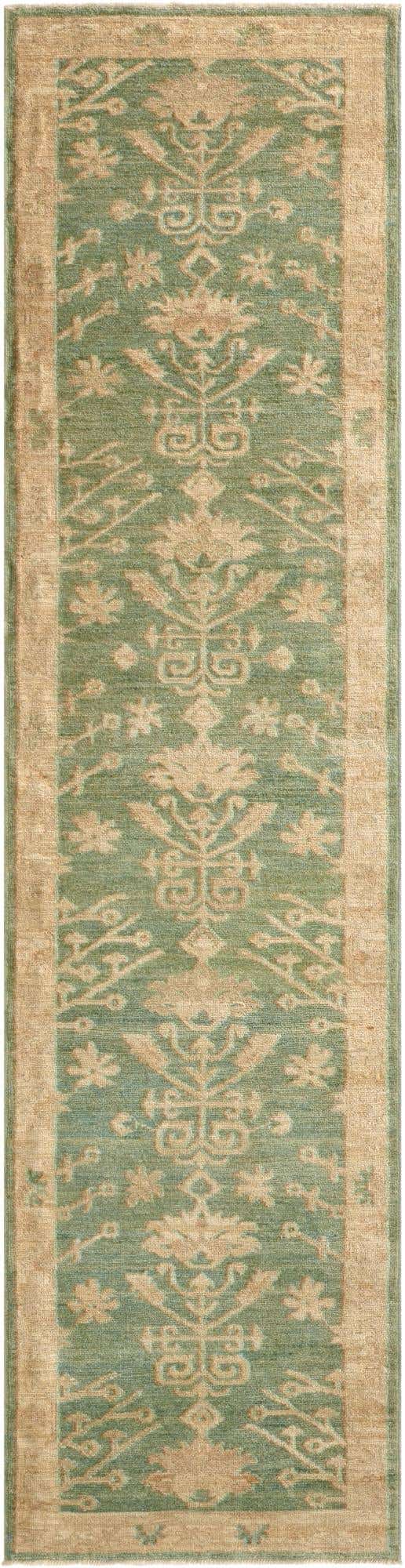 2' 11 x 11' 7 Hand Knotted Oushak Wool Runner Rug