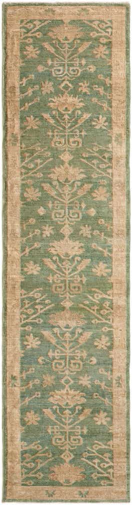 2' 11 x 11' 7 Hand Knotted Oushak Wool Runner Rug