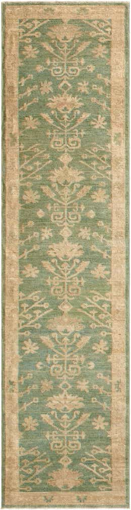 2' 11 x 11' 7 Hand Knotted Oushak Wool Runner Rug