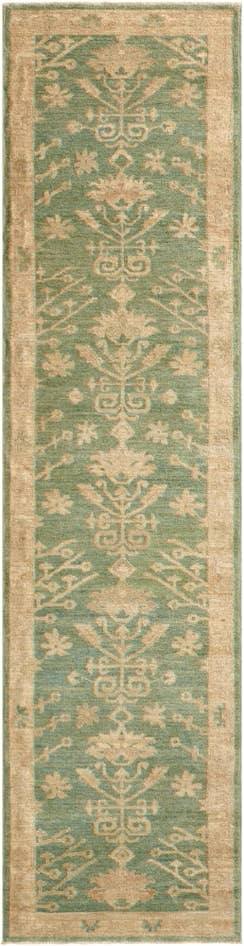 Detail image of 2' 11 x 11' 7 Hand Knotted Oushak Wool Runner Rug