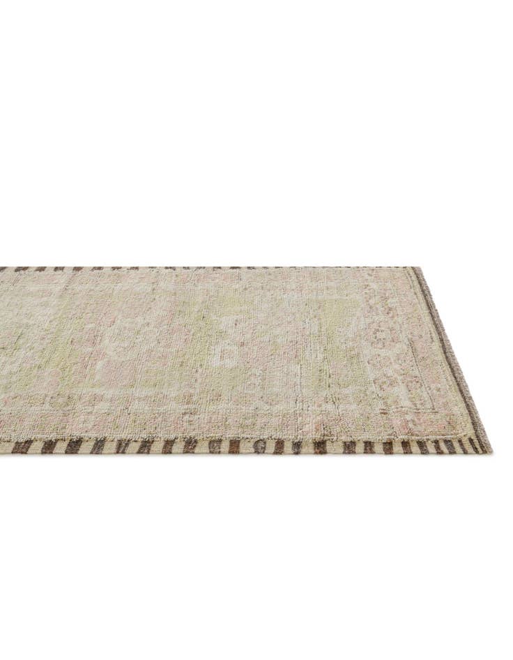 Detail image of 2' 9 x 10' 3 Hand Knotted Oushak Wool Runner Rug
