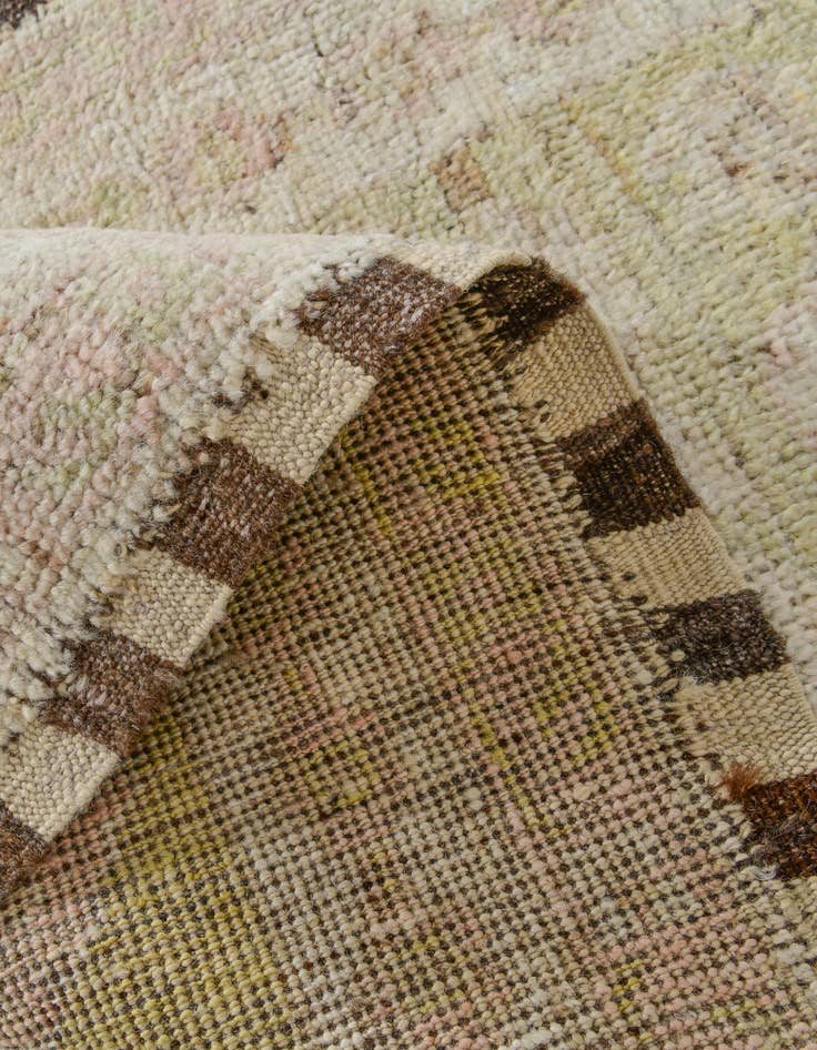 Detail image of 2' 9 x 10' 3 Hand Knotted Oushak Wool Runner Rug