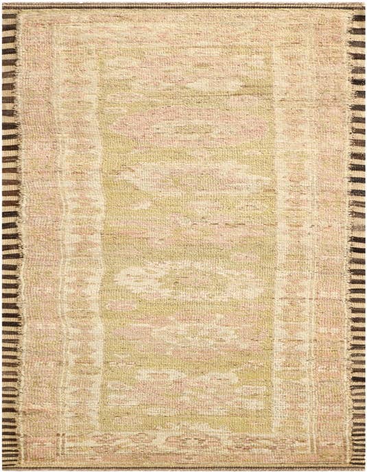Detail image of 2' 9 x 10' 3 Hand Knotted Oushak Wool Runner Rug