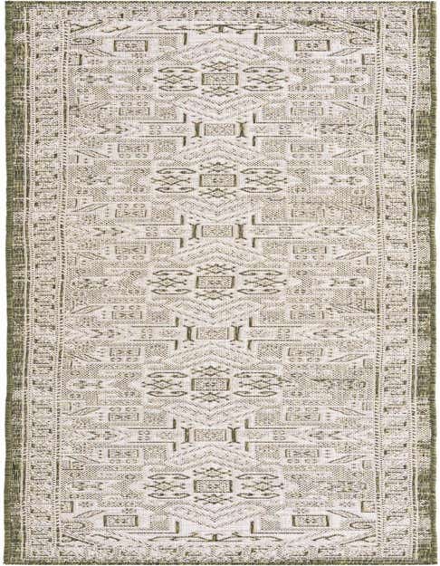 2' 7 x 12' Easy-Clean Aztec Indoor / Outdoor Runner Rug