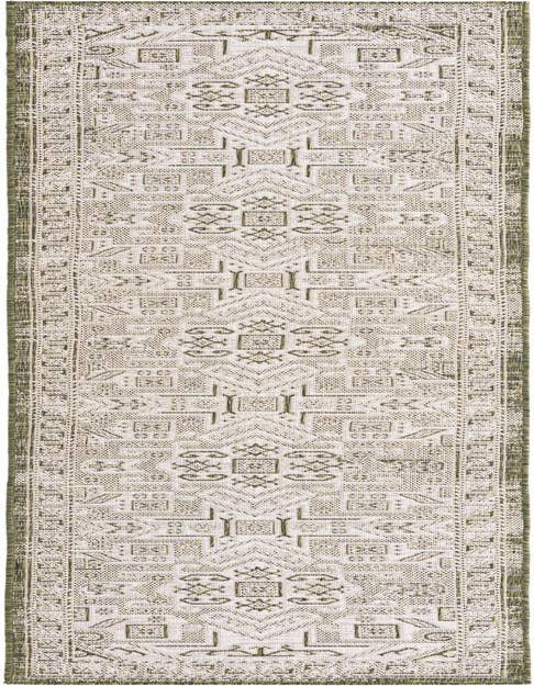 Detail image of 2' 7 x 12' Easy-Clean Aztec Indoor / Outdoor Runner Rug