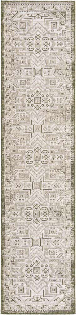 2' 7 x 12' Easy-Clean Aztec Indoor / Outdoor Runner Rug