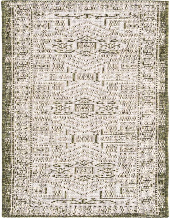Detail image of 2' x 8' Easy-Clean Aztec Indoor / Outdoor Runner Rug
