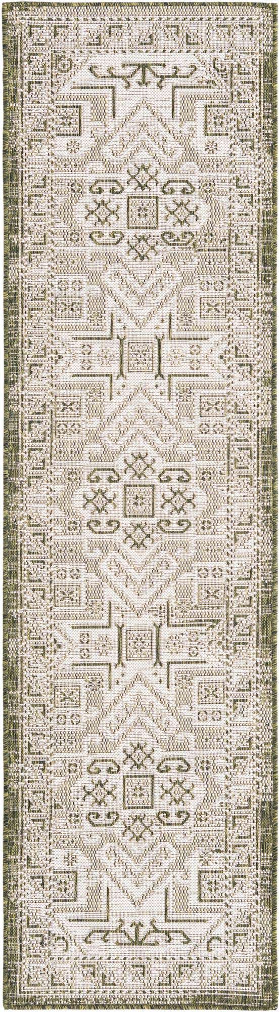 2' x 8' Easy-Clean Aztec Indoor / Outdoor Runner Rug