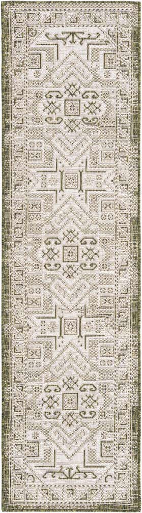 2' x 8' Easy-Clean Aztec Indoor / Outdoor Runner Rug