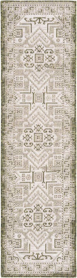 Detail image of 2' x 8' Easy-Clean Aztec Indoor / Outdoor Runner Rug