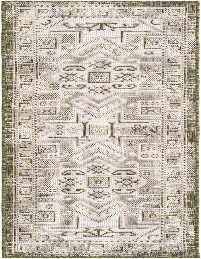 2' x 6' Easy-Clean Aztec Indoor / Outdoor Runner Rug