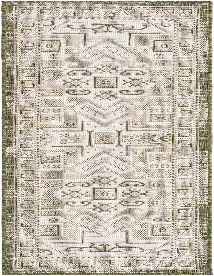 Detail image of 2' x 6' Easy-Clean Aztec Indoor / Outdoor Runner Rug