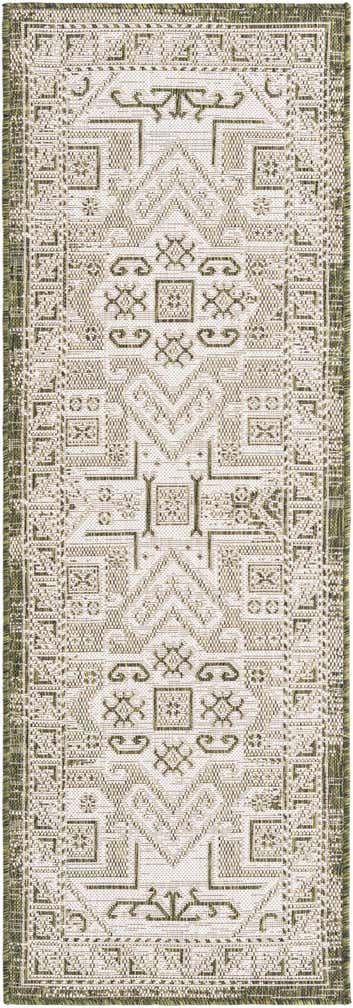 2' x 6' Easy-Clean Aztec Indoor / Outdoor Runner Rug
