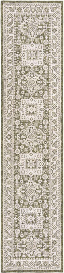 Detail image of 2' 7 x 12' Easy-Clean Aztec Indoor / Outdoor Runner Rug