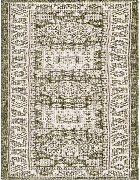 Detail image of 2' x 8' Easy-Clean Aztec Indoor / Outdoor Runner Rug