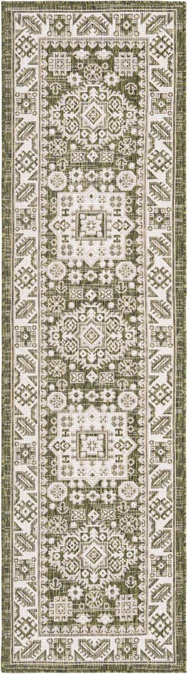 Detail image of 2' x 8' Easy-Clean Aztec Indoor / Outdoor Runner Rug