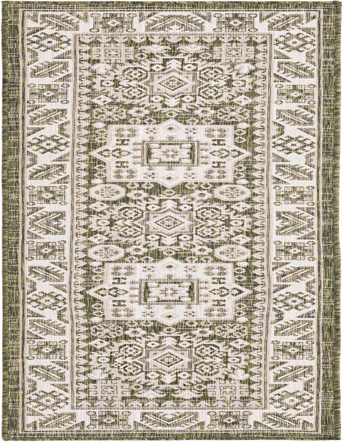 Detail image of 2' x 6' Easy-Clean Aztec Indoor / Outdoor Runner Rug
