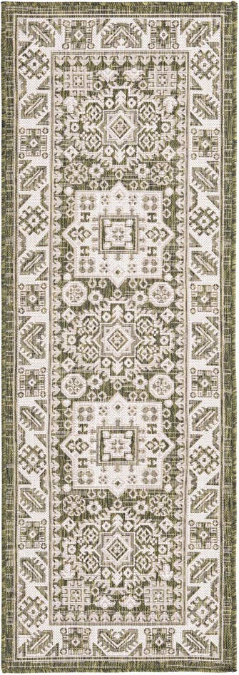 Detail image of 2' x 6' Easy-Clean Aztec Indoor / Outdoor Runner Rug