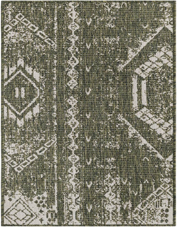 Detail image of 2' x 4' Easy-Clean Bohemian Indoor / Outdoor Runner Rug
