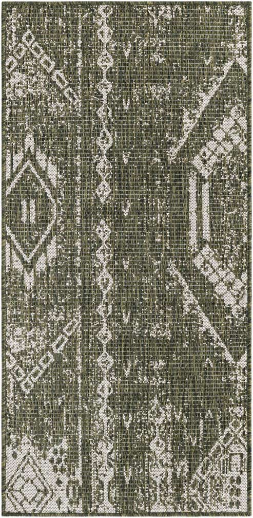 2' x 4' Easy-Clean Bohemian Indoor / Outdoor Runner Rug