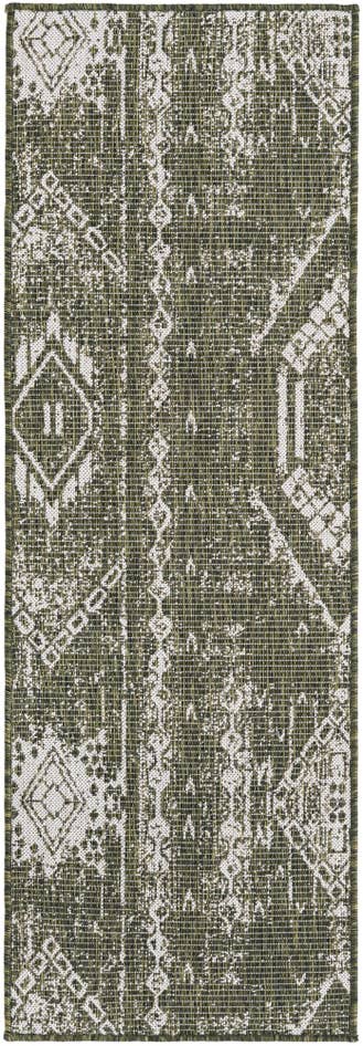 Detail image of 2' x 6' Easy-Clean Bohemian Indoor / Outdoor Runner Rug