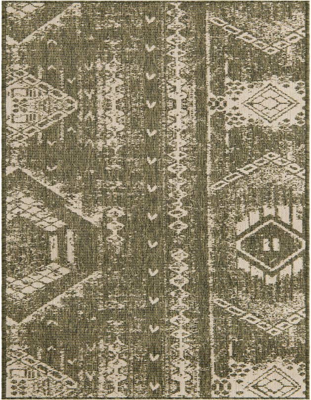 Detail image of 2' x 8' Easy-Clean Bohemian Indoor / Outdoor Runner Rug