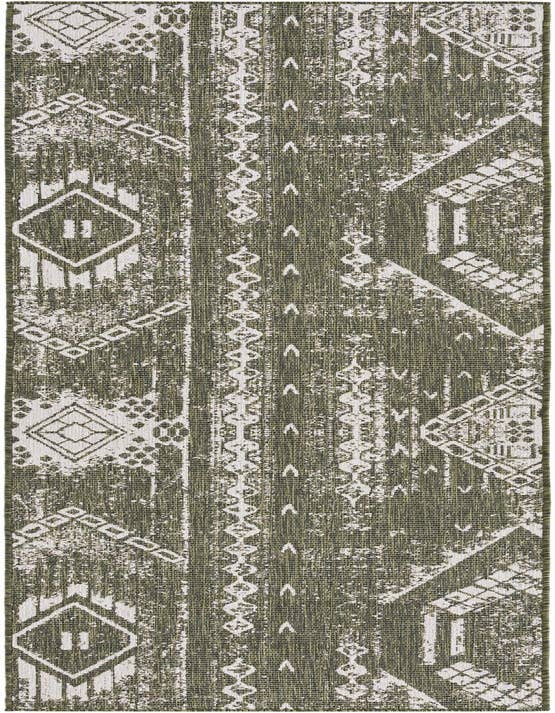 Detail image of 2' 7 x 12' Easy-Clean Bohemian Indoor / Outdoor Runner Rug