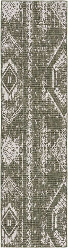 2' 7 x 12' Easy-Clean Bohemian Indoor / Outdoor Runner Rug
