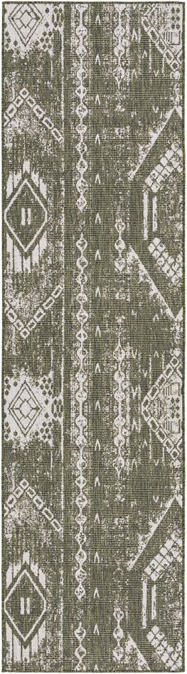Detail image of 2' 7 x 12' Easy-Clean Bohemian Indoor / Outdoor Runner Rug