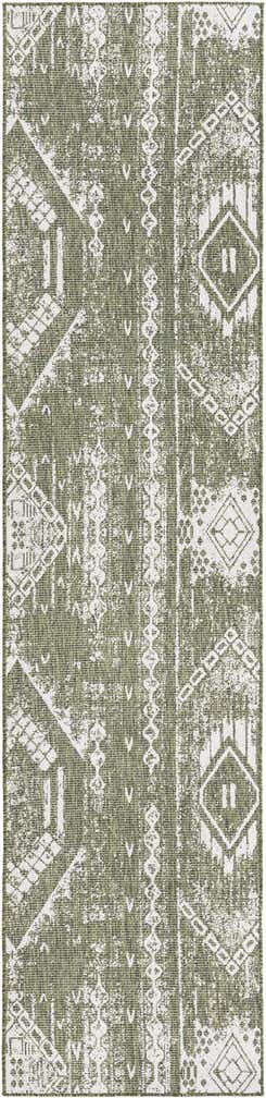 3' 3 x 14' Easy-Clean Bohemian Indoor / Outdoor Runner Rug