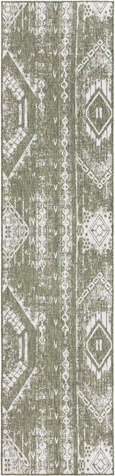 Detail image of 3' 3 x 14' Easy-Clean Bohemian Indoor / Outdoor Runner Rug