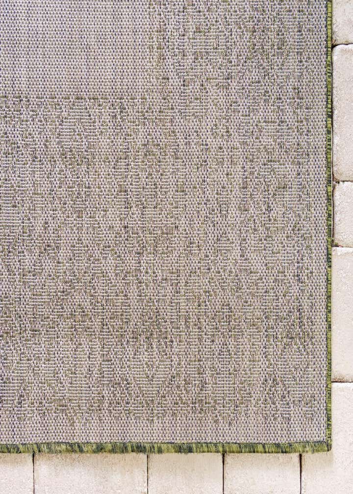 2' x 6' Easy-Clean Border Indoor / Outdoor Runner Rug