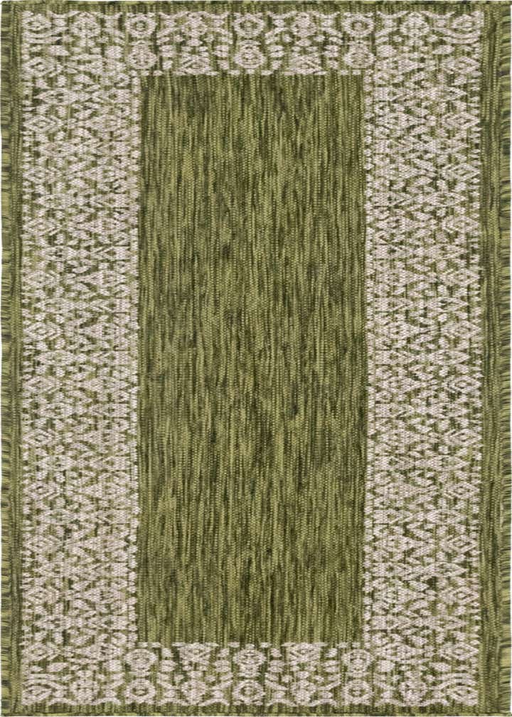 2' x 6' Easy-Clean Border Indoor / Outdoor Runner Rug