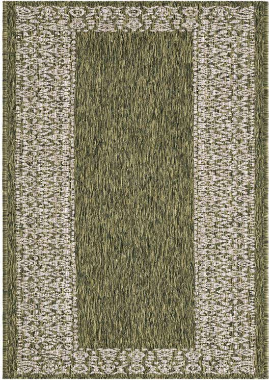 2' x 8' Easy-Clean Border Indoor / Outdoor Runner Rug