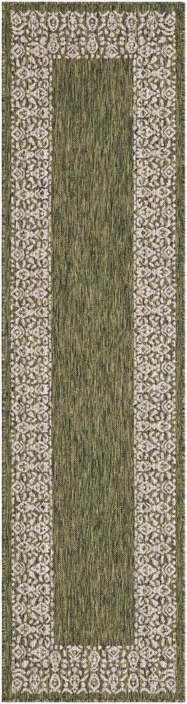 2' x 8' Easy-Clean Border Indoor / Outdoor Runner Rug